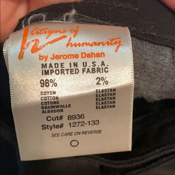 Citizens of Humanity black jeans - Picture 4 of 8